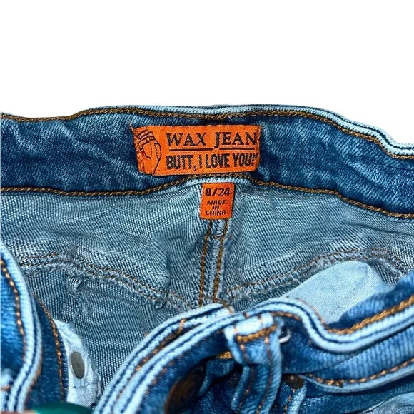 Wax Jean Blue Distressed Skinny Jeans - Picture 5 of 5